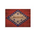 Wile E. Wood 20 x 14 in. Arkansas State Flag Wood Art FLAR-2014